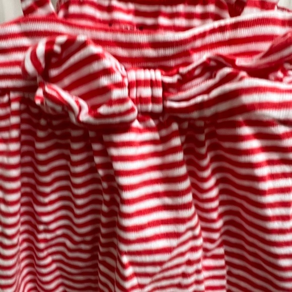 The Children’s Place 3-6M Red and White Striped Girls Onesie Tank Top - Picture 2 of 4